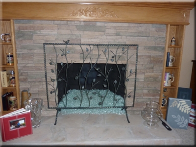 Robert Stauffacher fireglass fireplace