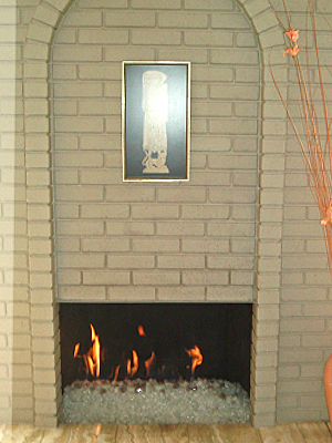 fireglass fireplace