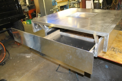 custom metal fire table