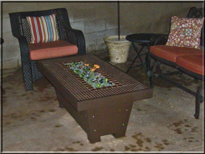 Custom outdoor fire table feature 1
