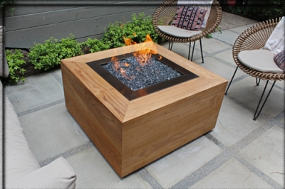 Wood Table Into An Outdoor Fire Pit, How To Build A Gas Fire Pit Coffee Table