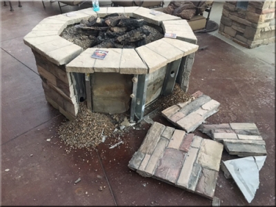 Fire Glass Fireplace Mistakes Glassel, Cinder Block Fire Pit Explode