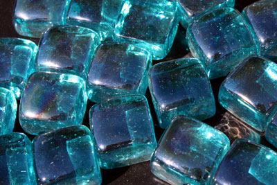 perwinkle glass cubes 1