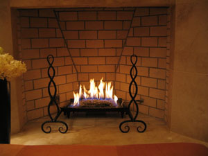 custom firepan for firelglass fireplace