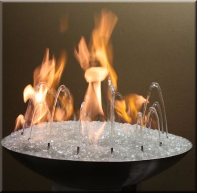 Fire and Water fountain feature 10
